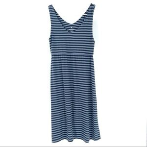 Athleta Striped V Neck Tank Top Dress